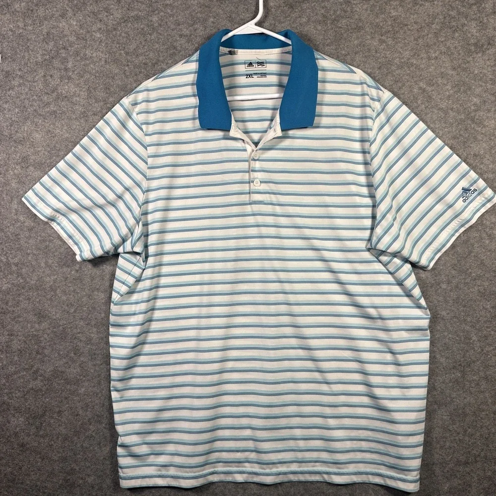 Adidas Men's‎ Short Sleeve Golf Polo Shirt Size 2XL Turner Classic